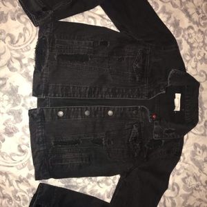 Black jean jacket